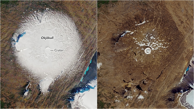 Islandia despidió a su primer glaciar desaparecido por el calentamiento global